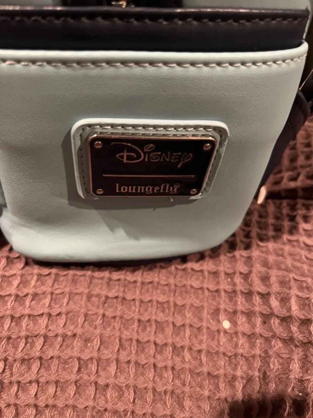 Disney Light Blue 101 Dalmatians Puppy Basket Mini Backpack Loungefly rare